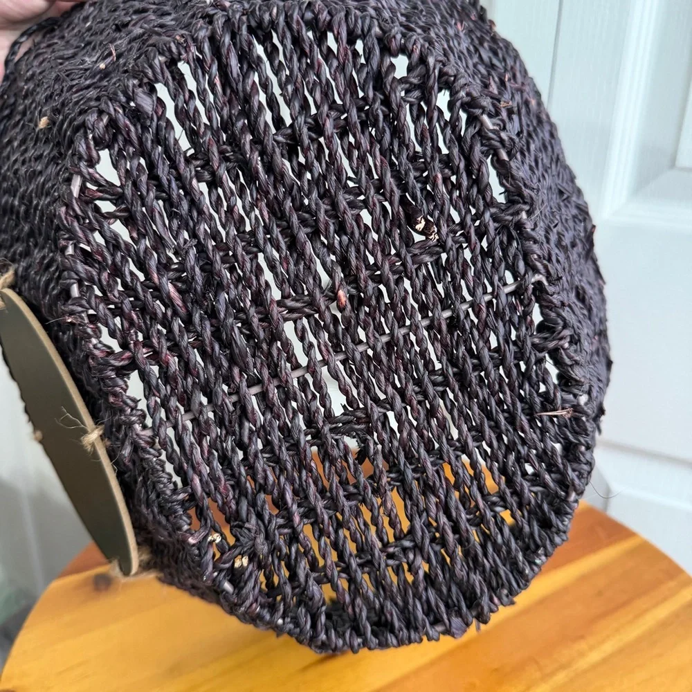 Mainstays purple oval woven basket with‎ chalkboard